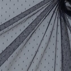 FINE TULE DOT - NAVY