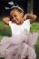 FINE TULE DOT - NAVY