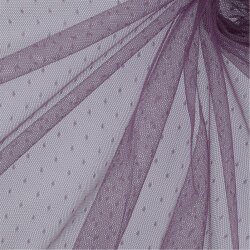 FIN TULE DOT - LILAS