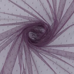 FIN TULE DOT - LILAS