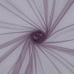 FIN TULE DOT - LILAS