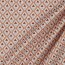 Coated cotton abstract diamonds - light apricot