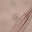 Coated cotton abstract diamonds - light apricot