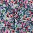 French Terry Digital large flowers - blue