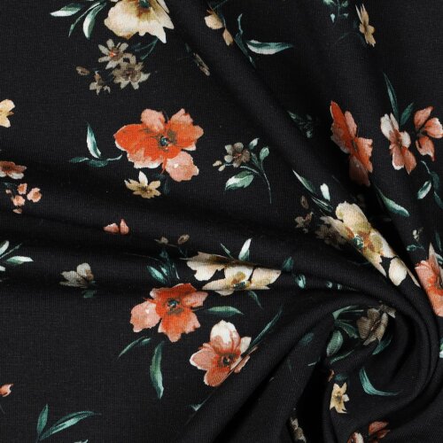 SWEAT DIGITAL Flowers - BLACK