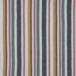 Muslin YARN DYED stripes - MULTI COLOR PINK