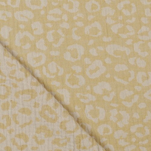 Musselin Leo 2 Seitig - gelb/creme