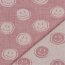 Muslin Smiley 2-SIDE - pink / ECRU