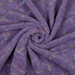 FOURRURE AVEC TULE MULTICOLORE - LILAS