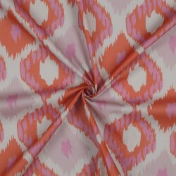 ALGODÓN VOILE DIGITAL - ROSA NARANJA