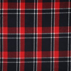 QUADRI SPAZZOLATI TINTI IN FILO - NAVY/ ROSSO