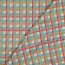 COTTON VOILE DIGITAL CHECK - DARK MINT