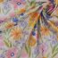 COTTON VOILE DIGITAL Flores - MELOCOTÓN