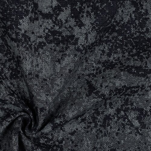 JEANS JACQUARD ABSTRACT - INDIGO