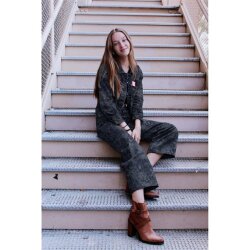 JEANS JACQUARD ABSTRACT - INDIGO