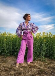 Cotton satin - dark pink