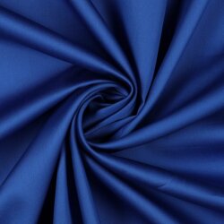 Satin de coton - bleu cobalt foncé