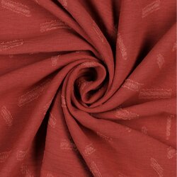 KREP DOBBY STRIPE - ROUGE