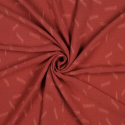 KREP DOBBY STRIPE - ROUGE