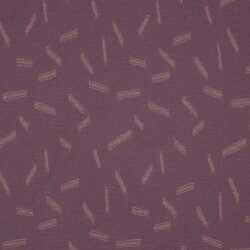 KREP DOBBY STRIPE - RŮŽOVÉ DŘEVO