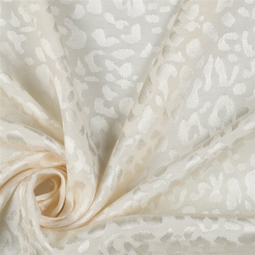 VISCOSE JACQUARD ANIMAL - ECRU