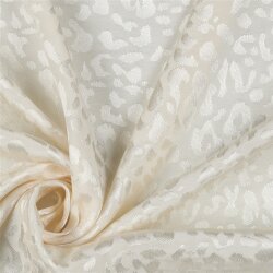 VISCOSE JACQUARD ANIMAL - ECRU