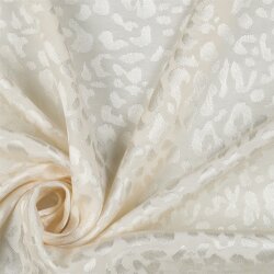 VISCOSE JACQUARD ANIMAL - ECRU