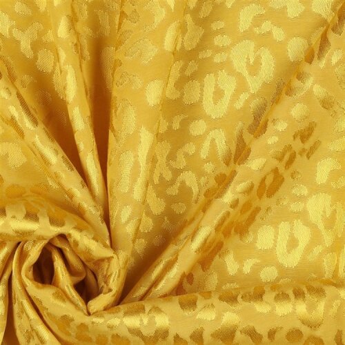 VISCOSE JACQUARD Animals - lemon yellow