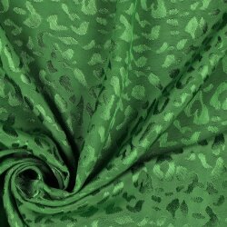 Viskose Jacquard Tiere  - grün