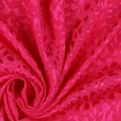 Viskose Jacquard Tiere  - fuchsia
