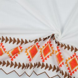ALGODÓN VOILE bordado 1-Borde - BLANCO /...