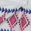 ALGODÓN VOILE bordado 1-Borde - BLANCO / AZUL