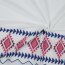 ALGODÓN VOILE bordado 1-Borde - BLANCO / AZUL