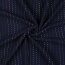 Muslin embroidered stripes - dark blue