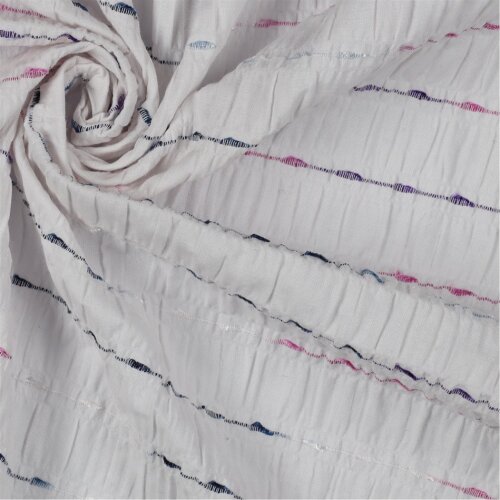 ALGODÓN DOBBY STRIPE - BLANCO