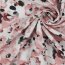 VISCOSA POPELINE STRETCH DIGITAL Fiori - BIANCO