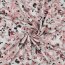 Viskose Popeline Stretch Digital Blumen - weiß