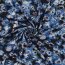 VISCOSE POPELINE STRETCH DIGITAL Fleurs - NAVY