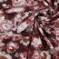 VISCOSE POPELINE STRETCH DIGITAL Fleurs - BORDEAUX