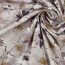 VISCOSA POPELINE STRETCH DIGITAL Fiori - BIANCO
