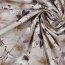 Viskose Popeline Stretch Digital Blumen - weiß