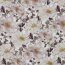VISCOSA POPELINE STRETCH DIGITAL Fiori - BIANCO
