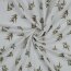 Musselin Digital Rameaux dolivier - blanc