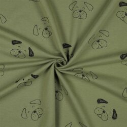 Sweat toute lannée Soft Chiens - vert concombre