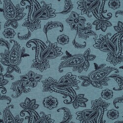 Sudadera Paisley para todo el año - azul humo moteado