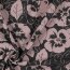 Baumwolljersey  Blumen - anthrazit meliert