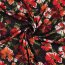 Viskose Jersey Digital Blumen - schwarz