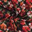 ROSELLA STRETCH DIGITAL Flowers - BLACK