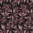 Viscose linen pre-washed leaves - black
