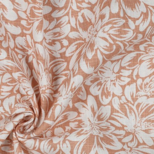 Linen pre-washed flowers - LIGHT APRICOT